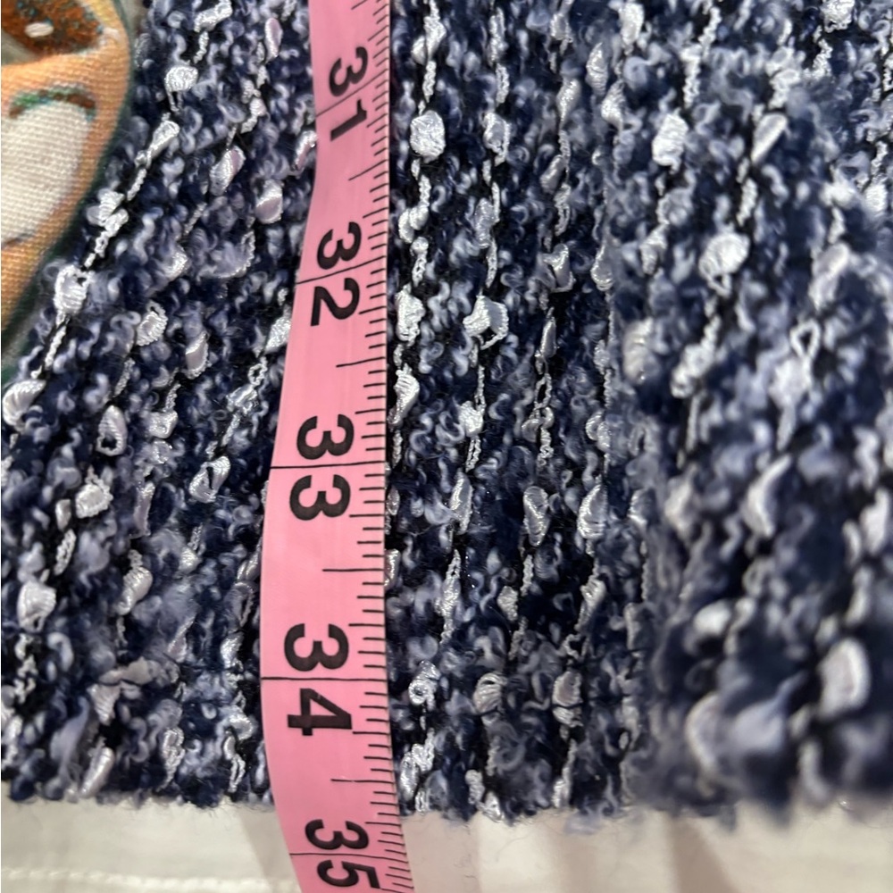 Taylor Blue Tweed‎ Knit Dress size Small 8 - Picture 11 of 15